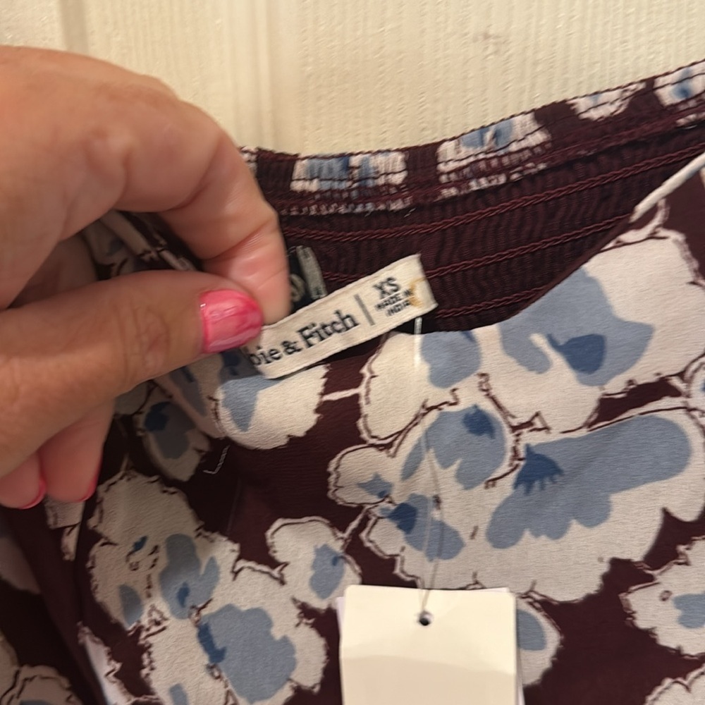 Abercrombie & Fitch NWT babydoll mini dress, XS - Picture 10 of 14